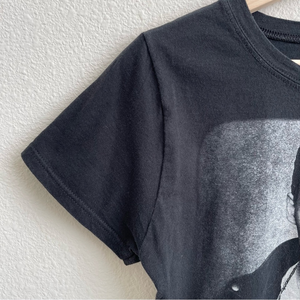 !SOLD! CRY BABY Black White Johnny Depp Edgy Mugshot  Short Sleeve Graphic Tee - Picture 2 of 5